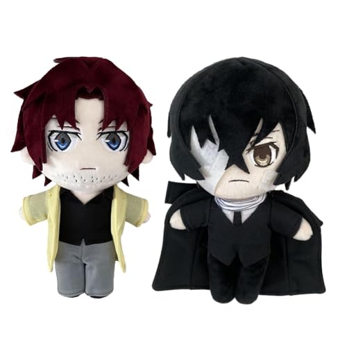 TLXNN Oda Sakunosuke BSD Plüsch, weich, gefüllt, 20 cm, Osamu Dazai, Anime-Wurfkissen, niedliche Figur, Kissen, Sofa, Heimdekoration, Sammlerstück, 2 Stück TLXNN Oda Sakunosuke BSD Plüsch, weich, gefüllt, 20 cm, Osamu Dazai, Anime-Wurfkissen, niedliche Figur, Kissen, Sofa, Heimdekoration, Sammlerstück, 2 Stück von TLXNN