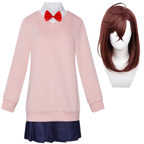 TLXNN Takakura Ken Cosplay Kostüm mit Perücke Momo Ayase Rollenspiel Komplettes Set Aira Shiratori Anime Halloween Kostüm Erwachsene Uniform für Karneval Party von TLXNN