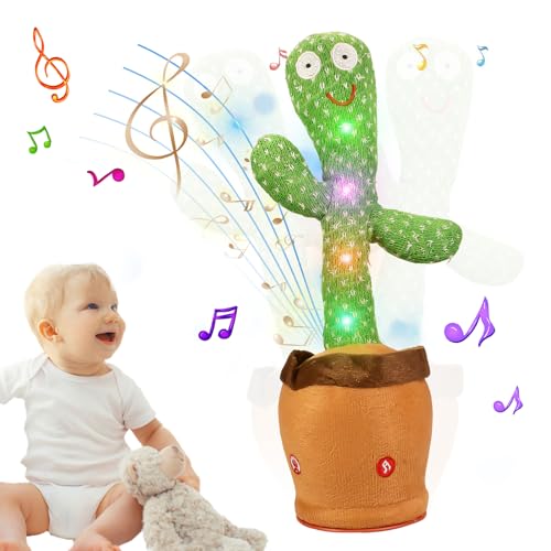 TLYYUKP Dancing Cactus Baby Toy,Talking Singing, Talking Talking According to Intelligent Children's Toy, Interactive Children's Talking Cuddly Toy, Contains 120 Songs von TLYYUKP