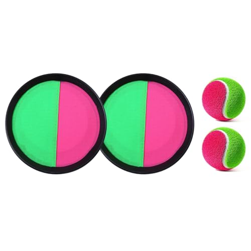 TLYYUKP Klettballspiel Outdoor Spielzeug Gartenspielzeug Klettball Strandspielzeug Strandspiele Kinder Klettballspiel für Kinder ab 3 4 5 6 Jahre Mädchen Junge (1) von TLYYUKP