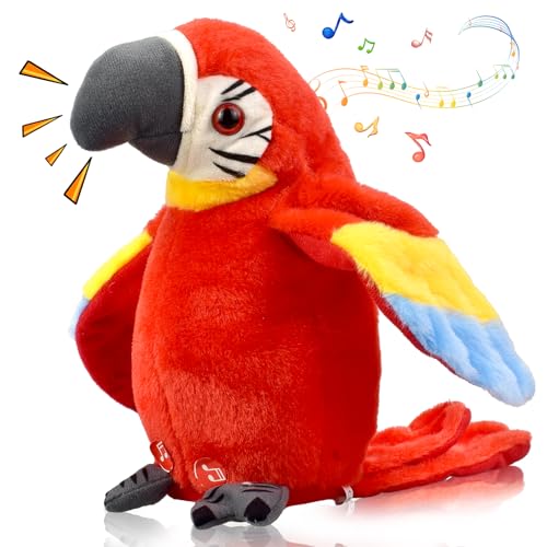 TLYYUKP Dancing Cactus Baby Toy Talking Singing. 17,5 cm Spielzeug Papagei Sprechender Papagei fur Kinder Papagei Plushies Das Geburtstagsgeschenk Gifts fur Einen Jungen mädchen Altersstufe 3 + von TLYYUKP