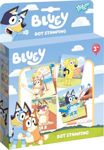 TM ESSENTIALS Bluey Punkt-Stempel-Set - Mit verschieden farbigen Stiften und Motiven/kinderleicht zu verwenden, perfekt für kleine Künstler, Spaß und Kreativität TM ESSENTIALS Bluey Punkt-Stempel-Set - Mit verschieden farbigen Stiften und Motiven/kinderleicht zu verwenden, perfekt für kleine Künstler, Spaß und Kreativität von TM ESSENTIALS