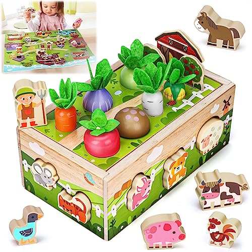 Montessori Spielzeug ab 1 2 Jahr: Geschenke ab 1 Jahr Junge Mädchen Holzspielzeug Kinderspielzeug ab 1 2 Jahr 12 18 Monate Farmspiel Karotten Steckspiel ab 1 Jahr Motorikspielzeug Geburtstag Ostern Montessori Spielzeug ab 1 2 Jahr: Geschenke ab 1 Jahr Junge Mädchen Holzspielzeug Kinderspielzeug ab 1 2 Jahr 12 18 Monate Farmspiel Karotten Steckspiel ab 1 Jahr Motorikspielzeug Geburtstag Ostern von MuMua