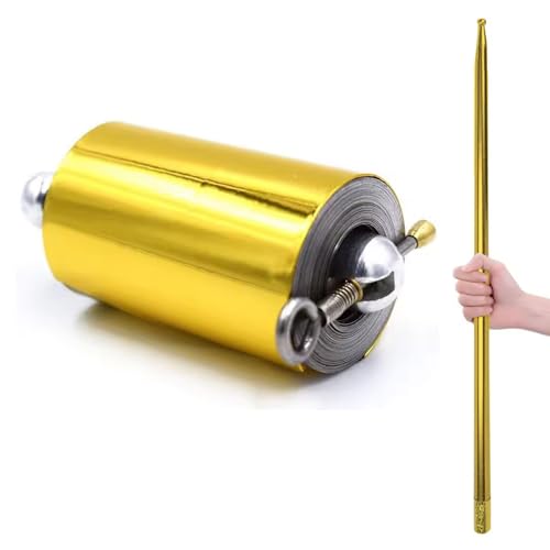 TMRBBesty Magischer Zauberstab Metall,Professioneller Zauberstab,Tragbare Ausziehbarer zauberstab,Metal Magic Wand,Für Zauberbünenauftritte,Gold,110 cm TMRBBesty Magischer Zauberstab Metall,Professioneller Zauberstab,Tragbare Ausziehbarer zauberstab,Metal Magic Wand,Für Zauberbünenauftritte,Gold,110 cm von TMRBBesty