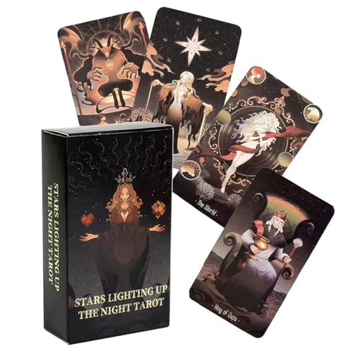 TMRBBesty Tarot-Anfänger,Tarot-Deck,tarotkarten,Traditionelle Tisch-tarotkarten-Weissagung,Geeignet für Anfänger,Party- und Urlaubsspiele,Sterne,die die Nachttarot beleuchten TMRBBesty Tarot-Anfänger,Tarot-Deck,tarotkarten,Traditionelle Tisch-tarotkarten-Weissagung,Geeignet für Anfänger,Party- und Urlaubsspiele,Sterne,die die Nachttarot beleuchten von TMRBBesty