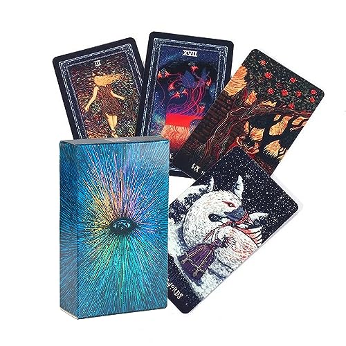 TMRBBesty Tarot-Anfänger,Tarot für Anfänger,Tarot-Deck,Tarotkarten,Traditionelle Tisch-Tarotkarten-Weissagung,Geeignet für Anfänger,Partys und Urlaubsspiele-Augen der Zukunft von TMRBBesty