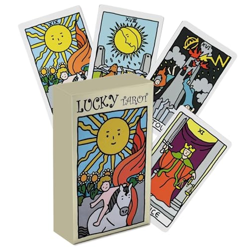 Tarot-Anfänger,Tarot für Anfänger,Tarot Karten,Tarot-Deck,Hexen-Tarot,Tarotkarten,Traditionelle Tisch-Tarotkarten-Weissagung,Geeignet für Anfänger,Party- und Urlaubsspiele,Lucky Tarot Card,78 Karten Tarot-Anfänger,Tarot für Anfänger,Tarot Karten,Tarot-Deck,Hexen-Tarot,Tarotkarten,Traditionelle Tisch-Tarotkarten-Weissagung,Geeignet für Anfänger,Party- und Urlaubsspiele,Lucky Tarot Card,78 Karten von TMRBBesty