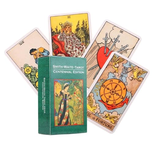 Tarot-Anfänger,Tarot für Anfänger,Tarot-Deck,Tarotkarten,Traditionelle Tisch-Tarotkarten-Weissagung,Geeignet für Anfänger,Partys und Urlaubsspiele,78 Karten von TMRBBesty