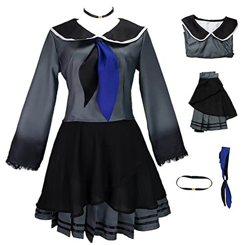 TMSREBU Akiyama Mizuki Cosplay-Kostüm, Outfit, Bühnenaufführung, Kleid, Halloween-Uniform, komplettes Set (CB, L) von TMSREBU