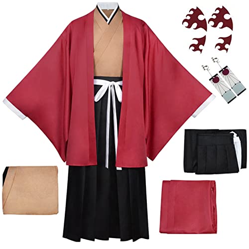 TMSREBU Tsugikuni Yoriichi Cosplay Kostüm Robe Robe Kimono für Anime Fans (Tsugikuni Yoriichi, L) von TMSREBU