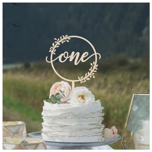 Cake Topper One 2 Stück Cupcake Tortendeko Holz geburtstag kuchenstecker baby Torte Dekorieren kindergeburtstag geburtstag deko Tortendekoration für Party Kuchendekoration Babyparty Cake Topper One 2 Stück Cupcake Tortendeko Holz geburtstag kuchenstecker baby Torte Dekorieren kindergeburtstag geburtstag deko Tortendekoration für Party Kuchendekoration Babyparty von TMTGTS