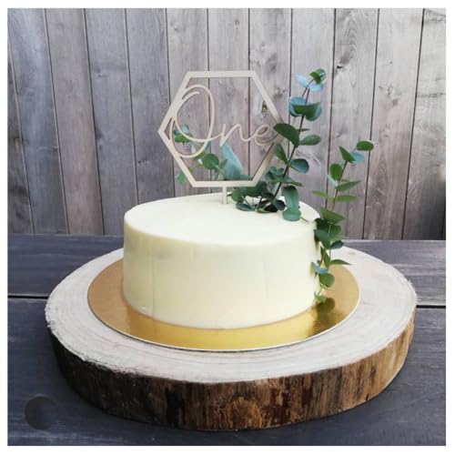 Cake Topper One 2 Stück Cupcake Tortendeko Holz geburtstag kuchenstecker baby Torte Dekorieren kindergeburtstag geburtstag deko Tortendekoration für Party Kuchendekoration Babyparty Cake Topper One 2 Stück Cupcake Tortendeko Holz geburtstag kuchenstecker baby Torte Dekorieren kindergeburtstag geburtstag deko Tortendekoration für Party Kuchendekoration Babyparty von TMTGTS