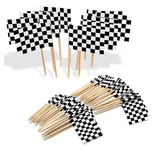 Karierte rennflagge zahnstocher 600pcs Kuchen Toppers Cupcake Picks flag pick cocktailspieße Partypicker Cocktail Deko Sticks Fingerfood Spieße flagge für Rennwagen Mottoparty Heimparty Karierte rennflagge zahnstocher 600pcs Kuchen Toppers Cupcake Picks flag pick cocktailspieße Partypicker Cocktail Deko Sticks Fingerfood Spieße flagge für Rennwagen Mottoparty Heimparty von TMTGTS