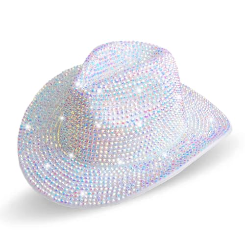 TMTGTS Cowboyhut Westernhut Sonnenhut Sommerhut Breiter Krempe hut Modehut Faschingshut für Weihnachtskarneval Maskerade Hochzeiten Dinnerpartys Bälle Nachtclub Weihnachtskarneval Geburtstagsteil von TMTGTS
