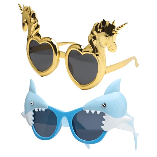 TMZELOA Lustige Sonnenbrille, Einhorn-Herzbrille Dumme Haifisches Party Brille, Neuheit Partybrillen für Kinder Teenager Erwachsene, Witzige Sonnenbrillen für den Freizeitgebrauch, Brillen Dekoration TMZELOA Lustige Sonnenbrille, Einhorn-Herzbrille Dumme Haifisches Party Brille, Neuheit Partybrillen für Kinder Teenager Erwachsene, Witzige Sonnenbrillen für den Freizeitgebrauch, Brillen Dekoration von TMZELOA
