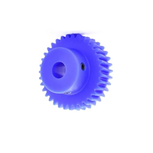 TNBCCXN 1 Stück 1M 12mm Bohrung Kunststoff Ritzel, 20/25/30/35/40/50/60/80T Blau Nylon Turbinengetriebe(25T) von TNBCCXN