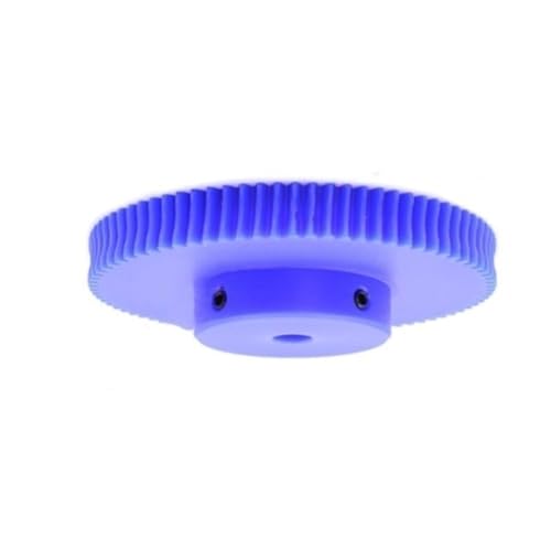TNBCCXN 1 Stück 1M 12mm Bohrung Kunststoff Ritzel, 20/25/30/35/40/50/60/80T Blau Nylon Turbinengetriebe(60T) von TNBCCXN