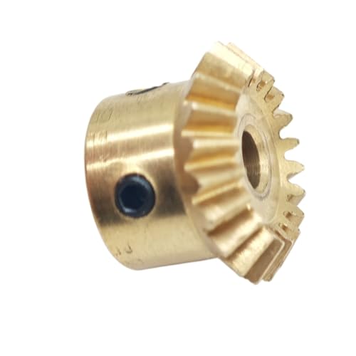 TNBCCXN Gears 1 Modul Kupferkegelrad 15 Zähne 20 Zähne 90 Grad, 4 mm 5 mm 6 mm 8 mm Loch(20 Teeth 6mm bore) von TNBCCXN