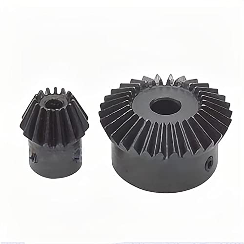 TNBCCXN Gears 1 Paar 1M 20T 40 Zähne Kegelritzel, 1:2 Kegelrad, 90 Grad Übertragung(40t Bore 10mm,20T bore 8mm) von TNBCCXN