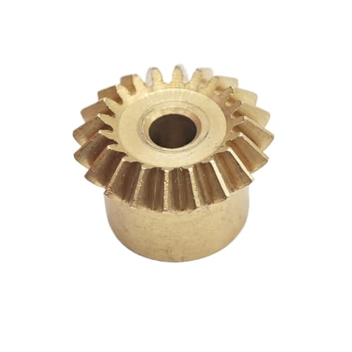 TNBCCXN Gears 1 Stück 0,4 M 15T 20T 25T 90 Grad Mini-Kegelrad mit gleichem Durchmesser, 2/3/4 mm Bohrung(20 Teeth 2mm Hole) von TNBCCXN