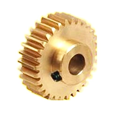 TNBCCXN Gears 1 stücke 0,5 Modul Kupfer Stirnradgetriebe 0,5 M 20T 21T 23T 25T 30T 35T Konvexen Stirnradgetriebe(22 Teeth,8mm bore) von TNBCCXN