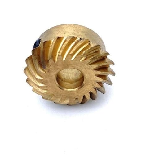 TNBCCXN Gears 1 stücke Kupfer 0,8 Modul 20 Zähne 90 Grad Spiralkegelrad 4/5/6mm bohrung(Right Rotate 6mm bore) von TNBCCXN