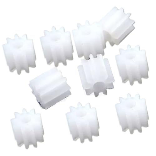 TNBCCXN Gears 10 Stück 0,5 M 12 Zähne Kunststoff-Motorzahnrad, Bohrung 0,5 Modul 12 Zähne Zylinderrad(2.5mm) von TNBCCXN