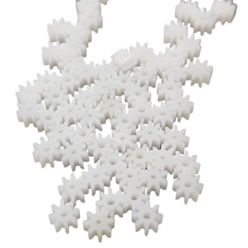 TNBCCXN Gears 100 Stück 0,5 Modul 8 Zähne Kunststoff Stirnrad, 0,8/1/1,5/2 mm Bohrung(1mm bore) von TNBCCXN
