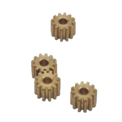 TNBCCXN Gears 4 Stück 162A Kleines zylindrisches Kupferzahnrad, 6 mm Durchmesser, 0,4 Modul, 13 Zähne von TNBCCXN