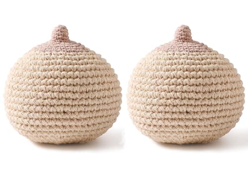 Lactation Breast Model Set - 2 pcs Organic Crochet Breastfeeding Simulation for Training Lactation Consultants(Brown) von TNGYTY