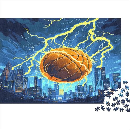 Basketball Puzzlespiel 1000 Teile Jigsaw Puzzle 1000 Puzzle FüR Erwachsene Kinder Senioren Erwachsenen Puzzlespiel Puzzel 1000pcs (75x50cm) von TNSGHAVED