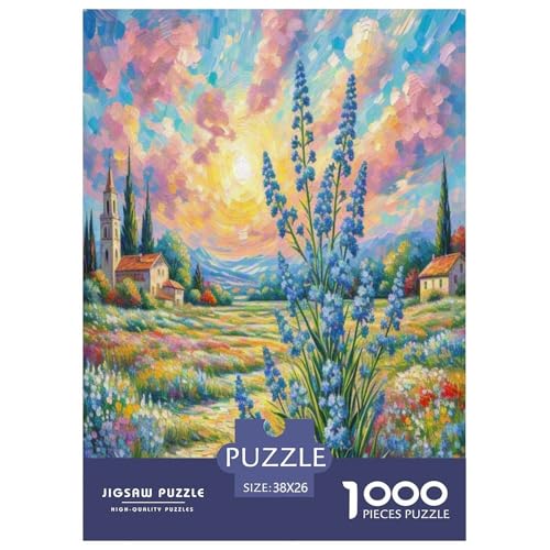 Blaue Schneeflocke Puzzle 1000 Teile Schwer Puzzle Spielzeug Lernspiel Impossible Herausforderungsspielzeug Für Erwachsene Und Kinder Ab 12 Jahren 38x26cm/1000pcs von TNSGHAVED
