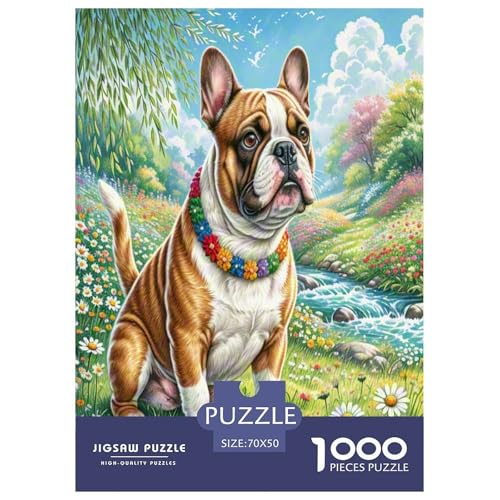 Bulldog Terrier Puzzles 1000-teilige Schwer Puzzle Spielzeug Lernspiel Impossible Herausforderungsspielzeug Für Erwachsene Kinder 70x50cm/1000pcs Bulldog Terrier Puzzles 1000-teilige Schwer Puzzle Spielzeug Lernspiel Impossible Herausforderungsspielzeug Für Erwachsene Kinder 70x50cm/1000pcs von TNSGHAVED