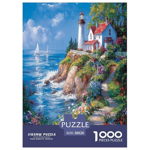 Coastal Leuchtturm Puzzles 1000 Teile Schwer Puzzle Spielzeug Lernspiel Impossible Herausforderungsspielzeug Für Erwachsene Und Kinder Ab 14 Jahren 38x26cm/1000pcs Coastal Leuchtturm Puzzles 1000 Teile Schwer Puzzle Spielzeug Lernspiel Impossible Herausforderungsspielzeug Für Erwachsene Und Kinder Ab 14 Jahren 38x26cm/1000pcs von TNSGHAVED