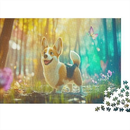 Corgi 1000 Stück Puzzles Für Erwachsene Teenager Stress Abbauen Familien-Puzzlespiel 1000-teiliges Puzzle Kinder Lernspiel Spielzeug Geschenk Puzzel 1000pcs (75x50cm) von TNSGHAVED