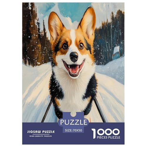 Corgi Puzzle 1000 Teile Schwer Puzzle Spielzeug Pädagogisches Spiel Impossible Herausforderung Spielzeug Für Erwachsene Und Kinder in Bewährter 70x50cm/1000pcs Corgi Puzzle 1000 Teile Schwer Puzzle Spielzeug Pädagogisches Spiel Impossible Herausforderung Spielzeug Für Erwachsene Und Kinder in Bewährter 70x50cm/1000pcs von TNSGHAVED