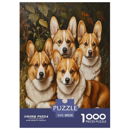 Corgi Puzzles 1000 Teile Schwer Puzzle Spielzeug Lernspiel Impossible Herausforderung Spielzeug Für Erwachsene Und Kinder in Bewährter 38x26cm/1000pcs Corgi Puzzles 1000 Teile Schwer Puzzle Spielzeug Lernspiel Impossible Herausforderung Spielzeug Für Erwachsene Und Kinder in Bewährter 38x26cm/1000pcs von TNSGHAVED