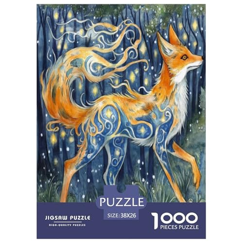 Fox Puzzles 1000 Teile Schwer Puzzle Spielzeug Lernspiel Impossible Herausforderung Spielzeug Für Erwachsene Und Kinder Ab 12 Jahren 38x26cm/1000pcs von TNSGHAVED