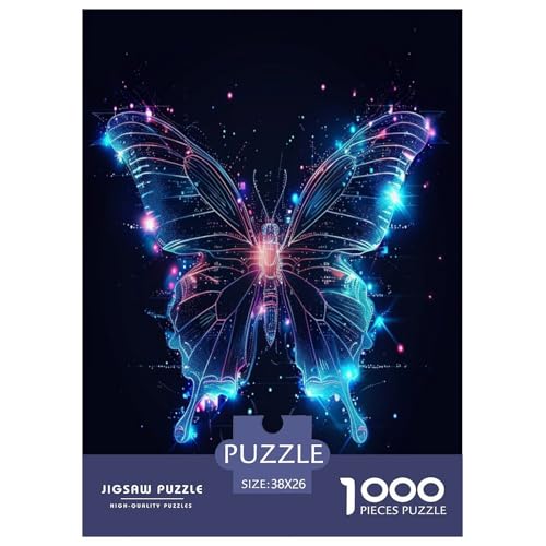 Glühende Insekten und Bug Muster Puzzle 1000 Teile Schwer Puzzle Spielzeug Lernspiel Impossible Herausforderung Spielzeug Für Erwachsene Und Kinder in Bewährter 38x26cm/1000pcs von TNSGHAVED