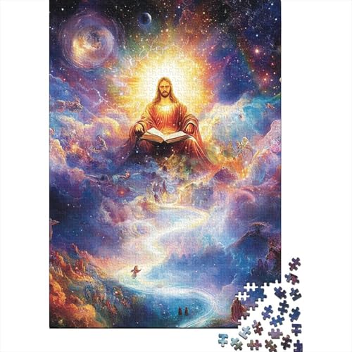 Jesus Puzzles 1000 Teile Schwer Puzzle Spielzeug Pädagogisches Spiel Impossible Herausforderung Spielzeug Für Erwachsene Und Kinder Ab 14 Jahren 1000pcs (75x50cm) von TNSGHAVED