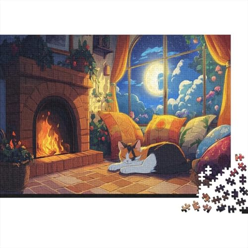 Komfortable Kabine 1000 Stück Puzzles Für Erwachsene Teenager Stress Abbauen Familien-Puzzlespiel 1000-teiliges Puzzle Kinder Lernspiel Spielzeug Geschenk Puzzel 1000pcs (75x50cm) von TNSGHAVED