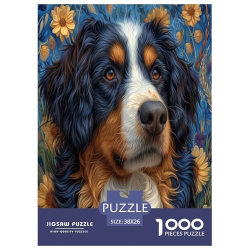 Lächeln Hund Puzzle 1000 Teile Schwer Puzzle Spielzeug Pädagogisches Spiel Impossible Herausforderungsspielzeug Für Erwachsene Und Kinder Ab 12 Jahren 38x26cm/1000pcs von TNSGHAVED