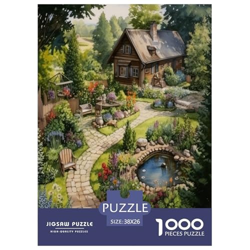 Landhaus Puzzles 1000 Teile Schwer Puzzle Spielzeug Pädagogisches Spiel Impossible Herausforderung Spielzeug Für Erwachsene Und Kinder in Bewährter 38x26cm/1000pcs von TNSGHAVED