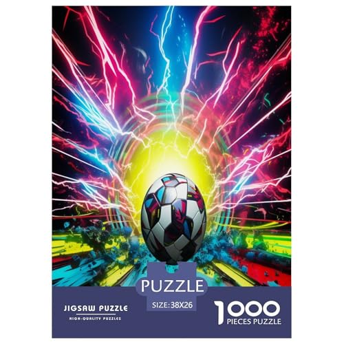 Lightning Fußball Puzzle 1000-teilige Schwer Puzzle Spielzeug Lernspiel Impossible Herausforderung Spielzeug Für Erwachsene Und Kinder Ab 14 Jahren 38x26cm/1000pcs Lightning Fußball Puzzle 1000-teilige Schwer Puzzle Spielzeug Lernspiel Impossible Herausforderung Spielzeug Für Erwachsene Und Kinder Ab 14 Jahren 38x26cm/1000pcs von TNSGHAVED