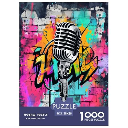 Mikrofon Puzzles 1000 Teile Schwer Puzzle Spielzeug Lernspiel Impossible Herausforderung Spielzeug Für Erwachsene Und Kinder Ab 12 Jahren 38x26cm/1000pcs Mikrofon Puzzles 1000 Teile Schwer Puzzle Spielzeug Lernspiel Impossible Herausforderung Spielzeug Für Erwachsene Und Kinder Ab 12 Jahren 38x26cm/1000pcs von TNSGHAVED
