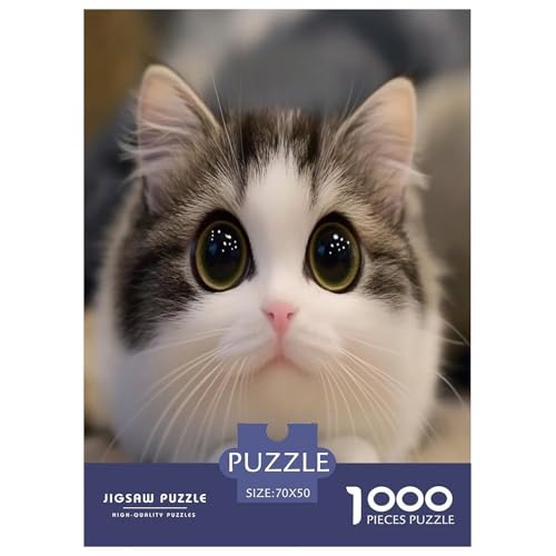 Niedliche Katze Puzzles 1000 Teile Schwer Puzzle Spielzeug Lernspiel Impossible Herausforderung Spielzeug Für Erwachsene Kinder 70x50cm/1000pcs Niedliche Katze Puzzles 1000 Teile Schwer Puzzle Spielzeug Lernspiel Impossible Herausforderung Spielzeug Für Erwachsene Kinder 70x50cm/1000pcs von TNSGHAVED