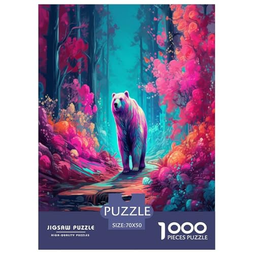 Ölmalerei Bär Puzzle 1000 Teile Schwer Puzzle Spielzeug Lernspiel Impossible Herausforderungsspielzeug Für Erwachsene Und Kinder in Bewährter 70x50cm/1000pcs Ölmalerei Bär Puzzle 1000 Teile Schwer Puzzle Spielzeug Lernspiel Impossible Herausforderungsspielzeug Für Erwachsene Und Kinder in Bewährter 70x50cm/1000pcs von TNSGHAVED
