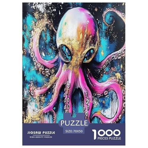 Octopus Puzzle 1000-teilige Schwer Puzzle Spielzeug Lernspiel Impossible Herausforderung Spielzeug Für Erwachsene Kinder 70x50cm/1000pcs Octopus Puzzle 1000-teilige Schwer Puzzle Spielzeug Lernspiel Impossible Herausforderung Spielzeug Für Erwachsene Kinder 70x50cm/1000pcs von TNSGHAVED