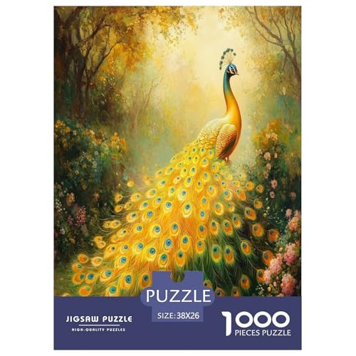 Pfauen Puzzle 1000 Teile Schwer Puzzle Spielzeug Pädagogisches Spiel Impossible Herausforderung Spielzeug Für Erwachsene Und Kinder in Bewährter 38x26cm/1000pcs Pfauen Puzzle 1000 Teile Schwer Puzzle Spielzeug Pädagogisches Spiel Impossible Herausforderung Spielzeug Für Erwachsene Und Kinder in Bewährter 38x26cm/1000pcs von TNSGHAVED
