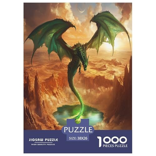 Pterosaurus Puzzle 1000-teilige Schwer Puzzle Spielzeug Pädagogisches Spiel Impossible Herausforderung Spielzeug Für Erwachsene Und Kinder in Bewährter 38x26cm/1000pcs von TNSGHAVED